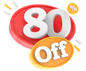 80 percent discount Red With Yellow 3d render