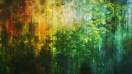abstract background of a forest of shady trees generative ai