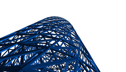 Building 3d structure. Architectural background. 