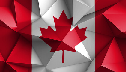 Canada Abstract Prism on Background
