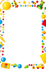 Toys Kid Border Frame PNG Transparent Background