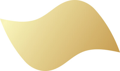 Golden label ribbon banner set
