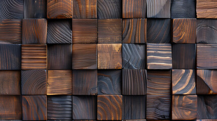 Rustic three-dimensional wooden texture for modern backgrounds. Dark wood texture background.
