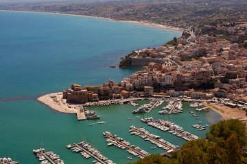 Aerial panoramic view of Castellammare del Golfo, Sicily - 740783133