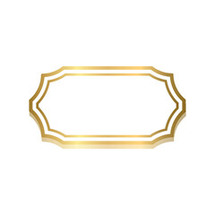 Gold vintage frame. Vector Graphics