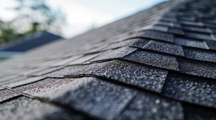 Residential Roofing Solutions: Addressing Problem Areas with Waterproof Shingle Covers and Rain Gutter Installation - obrazy, fototapety, plakaty