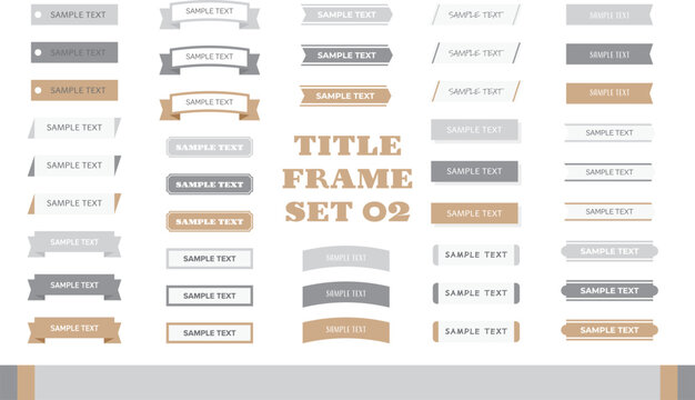 タイトル・見出しフレームセットB05