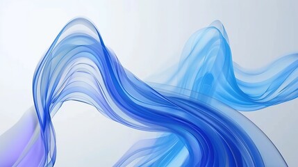 Blue Elegant Abstract Wave Vector on White Background. Wallpaper, Illustration, Design, Curve
