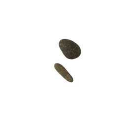 Fototapeta premium Two rocks isolated on isolated background, rock spa elements design