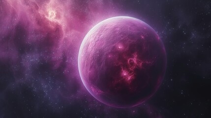 Obraz premium Crimson Nebula - Intense Space Art