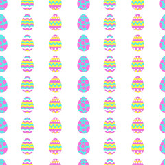 easter eggs pattern vector seamless pattern, easter eggs
