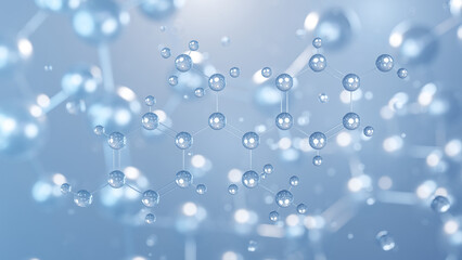 diethylstilbestrol molecular structure 3d, flat model, nonsteroidal estrogen, structural chemical formula view from a microscope