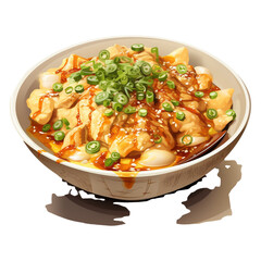 Oyakodon isolated on transparent background
