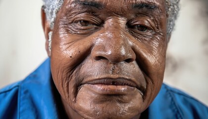 portrait of a senior person, afro-american old man