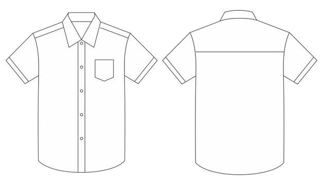 Men's short sleeve mockup