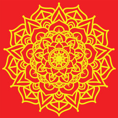 spiritual symbol round ornament.Circle pattern in the form mandala for Henna, Mehndi, tattoos, decorative in ethnic oriental style, coloring book pages.