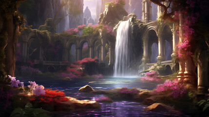 An Ai Fantasy landscape
