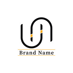 logo for company. overlap double U letter logo