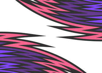 Abstract background with curved spike line pattern and with some copy space area