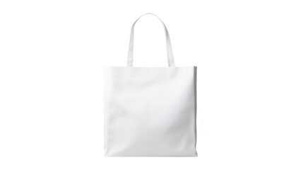 White tote bag mockup cut out. Shopping bag mockup on transparent background