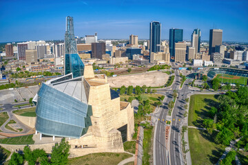 Aerial View of Winnipeg, Manitoba during Summer