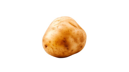 Isolated potato cut out. potato vegetable on transparent background