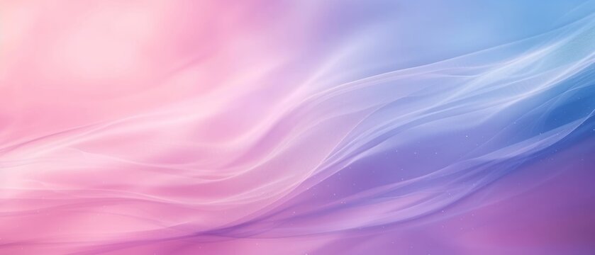 Abstract background with waves. Pastel colors are purple, pink, and blue defocus gradient, Photo abstract fine lines Pantone colour background. Created with Generative AI.