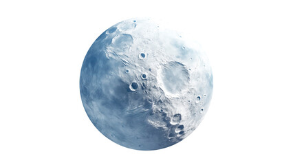 Isolated moon cut out. Moon on transparent background