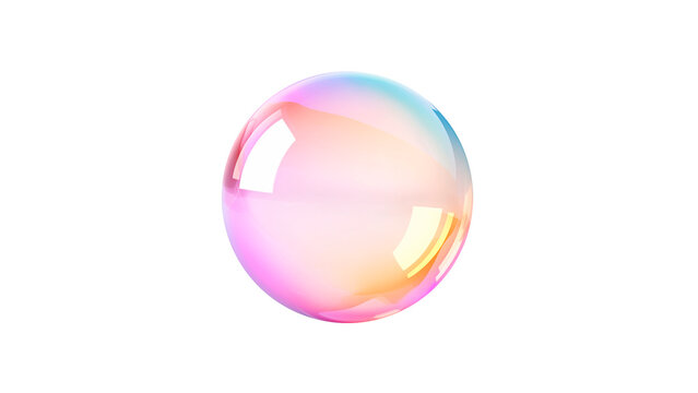 Isolated soap bubble cut out. Soap bubble on transparent background