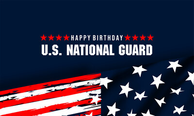 United States National Guard birthday ,December 13, to show appreciation for the U.S. national guards. Background Vector Illustration
