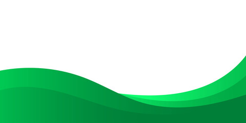 Abstract green wavy business background. Vector illustration
