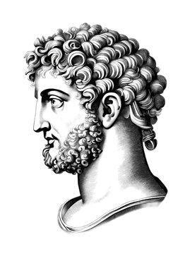 Commodus portrait, generative AI