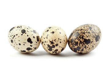 Obraz premium quail eggs isolated on white background
