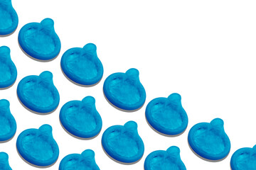 Pattern with group of condoms	