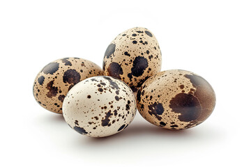 Obraz premium quail eggs isolated on white background