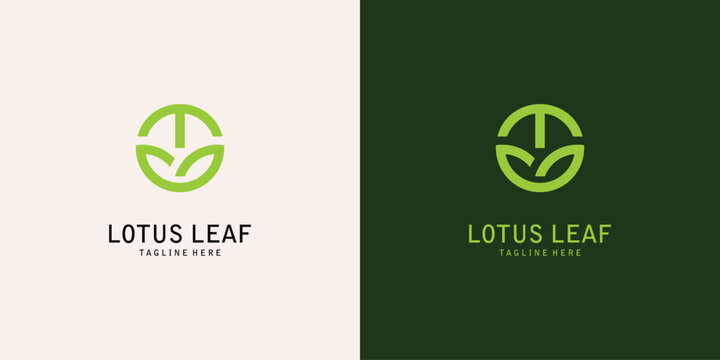 Top set icon lotus leaf logo design with combination letter from A to Z| premium vector