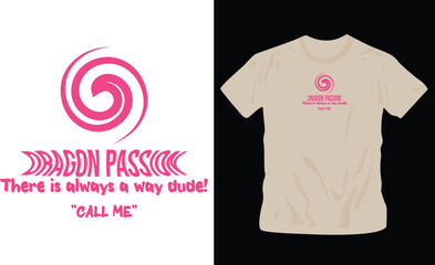 graphic t-shirt design with pink text