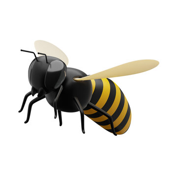 3d spring bee icon