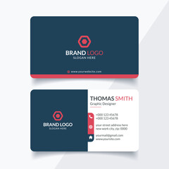 Minimal black white colorful business card template