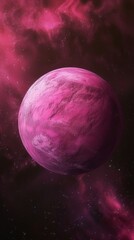 Obraz na płótnie Canvas Pink Object in Space