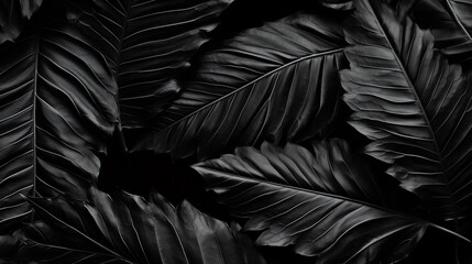 background of dark, glossy leaves with prominent veins