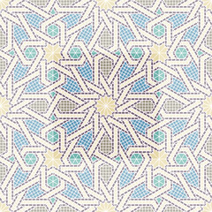 Seamless Oriental Mosaic Pattern
