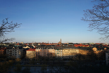 Obraz premium View of a cityscape against the sky