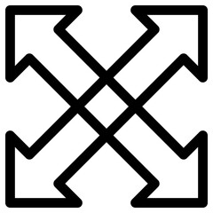 arrow icon, simple vector design