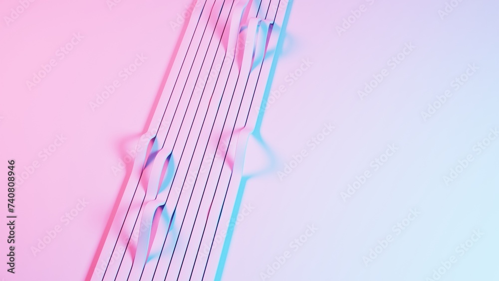 Poster 3D background composed of soft cubes, creating a visually appealing and tactile environment..