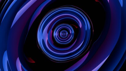 A digital rendering of an abstract lens, where fluid lines and transparent layers converge to create a captivating and ethereal optical illusion.