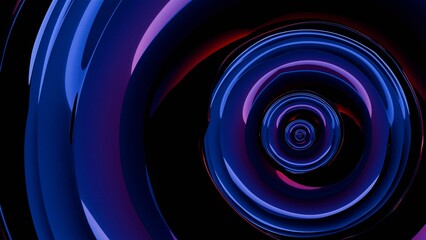 A digital rendering of an abstract lens, where fluid lines and transparent layers converge to create a captivating and ethereal optical illusion.