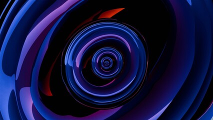 A digital rendering of an abstract lens, where fluid lines and transparent layers converge to create a captivating and ethereal optical illusion.