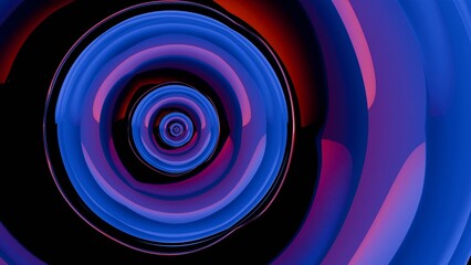 A digital rendering of an abstract lens, where fluid lines and transparent layers converge to create a captivating and ethereal optical illusion.