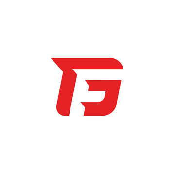 Monogram Letter F G FG GF vector logo design template